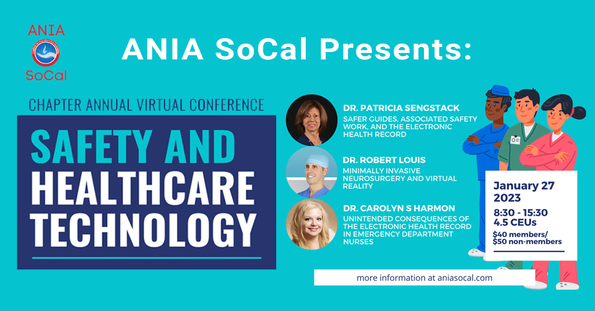 ANIA SoCal Annual Virtual Nursing Informatics Conference
