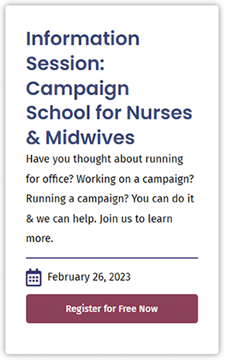 Campaign School for Nurses & Midwives Information Session February 26 2023